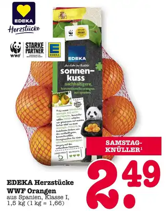 E-Center Edeka herzstücke wwf orangen Angebot