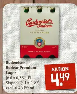 nahkauf Budweiser budvar premium lager Angebot