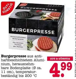 E-Center Gut & günstig burgerpresse Angebot