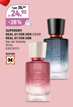 Müller Superdry real 01 for her oder real 01 for him Angebot