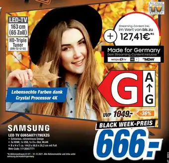 Expert Samsung LED TV GU65AU7179UXZG Angebot