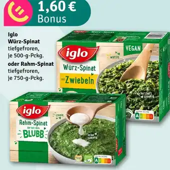 nahkauf Iglo 1,60 € bonus Angebot