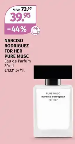 Müller Narciso rodriguez for her pure musc Angebot