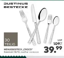 porta Justinus bestecke menuebesteck croco Angebot