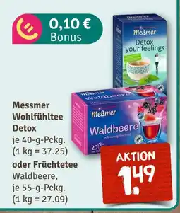 nahkauf Meßmer wohlfühltee detox oder früchtetee Angebot