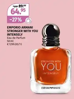 Müller Emporio armani stronger with you intensely Angebot