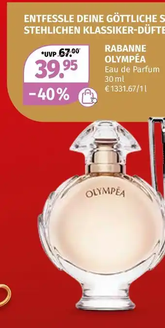 Müller Rabanne olympéa eau de parfum Angebot