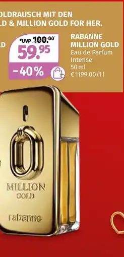 Müller Rabanne million gold eau de parfum Angebot