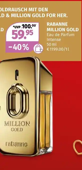 Müller Rabanne million gold eau de parfum Angebot