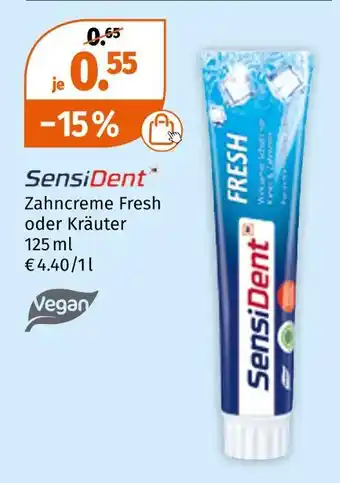 Müller Sensident zahncreme Angebot