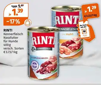 Müller Rinti kennerfleisch nassfutter für hunde Angebot