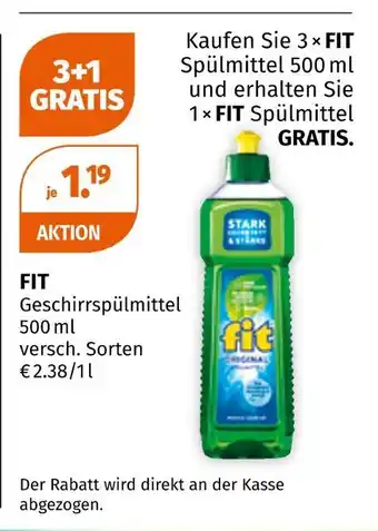 Müller Fit geschirrspülmittel Angebot