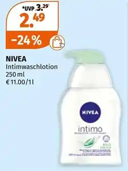 Müller Nivea intimwaschlotion Angebot