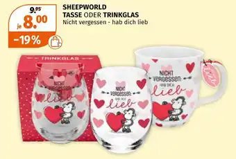 Müller Sheepworld tasse oder trinkglas Angebot