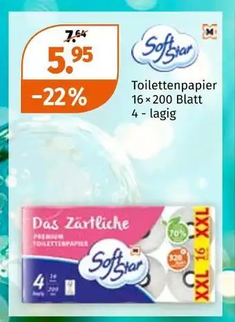 Müller Softstar toilettenpapier Angebot