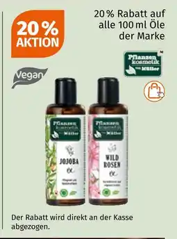 Müller Pflanzenkosmetik 20 % aktion Angebot