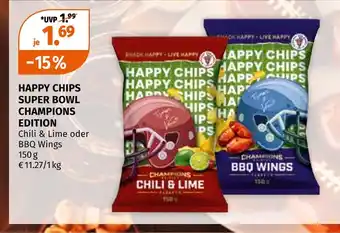 Müller Happy chips super bowl champions edition Angebot