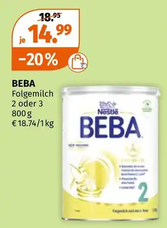 Müller Beba folgemilch Angebot