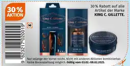 Müller King c. gillette 30 % rabatt Angebot