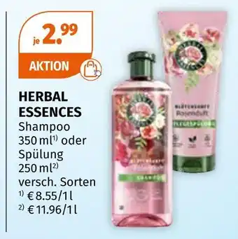 Müller Herbal essences shampoo oder spülung Angebot