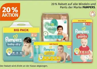 Müller Pampers 20% rabatt Angebot