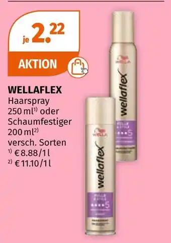 Müller Wellaflex haarspray oder schaumfestiger Angebot