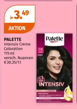 Müller Palette intensiv creme coloration Angebot