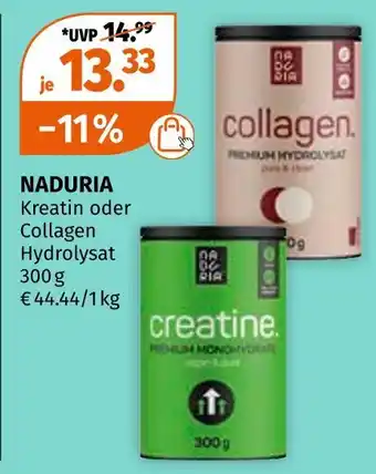 Müller Naduria kreatin oder collagen hydrolysat Angebot