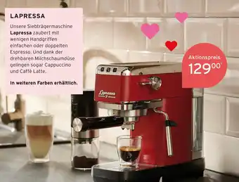 Tchibo Lapressa siebträgermaschine Angebot