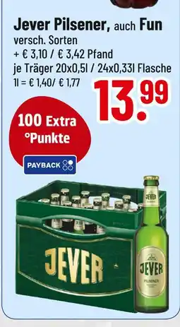 trinkgut Jever pilsener, auch fun Angebot