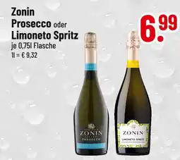 trinkgut Zonin prosecco oder limoneto spritz Angebot