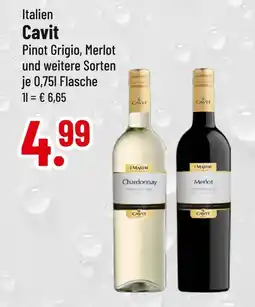 trinkgut Cavit chardonnay oder merlot Angebot