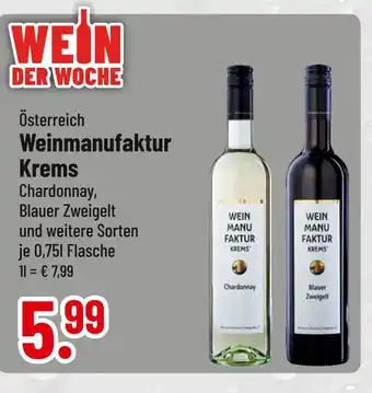 trinkgut Weinmanufaktur krems chardonnay oder blauer zweigelt Angebot