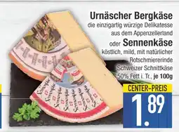 Edeka Urnäscher bergkäse oder sennen käse Angebot