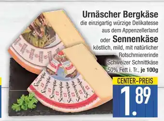 Edeka Urnäscher bergkäse oder sennen käse Angebot