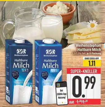 Edeka Weihenstephan haltbare milch Angebot