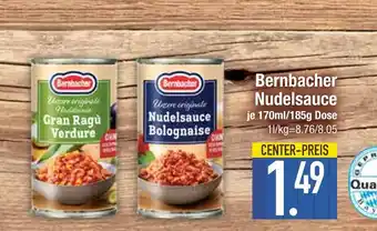 Edeka Bernbacher gran ragù verdure oder nudelsauce bolognese Angebot