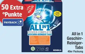 Edeka Edeka all in 1 geschirr-reiniger-tabs Angebot