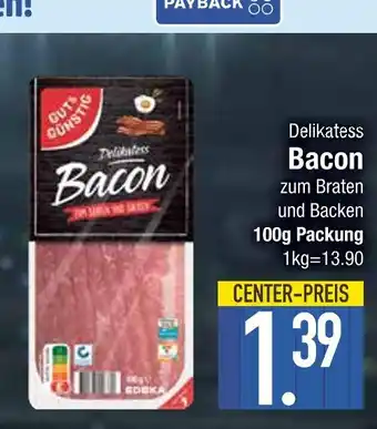 Edeka Gut&günstig delikatess bacon Angebot