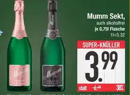 Edeka Mumm sekt, auch alkoholfrei Angebot