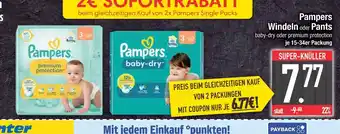 Edeka Pampers windeln oder pants baby-dry oder premium protection Angebot