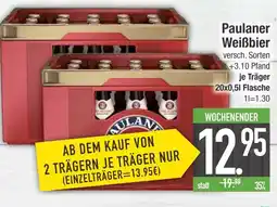 Edeka Paulaner weißbier Angebot