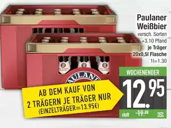 Edeka Paulaner weißbier Angebot