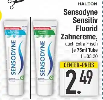 Edeka Sensodyne sensitiv fluorid zahncreme, auch extra frisch Angebot