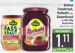 Edeka Kühne fasskraut, rotkohl oder sauerkraut Angebot