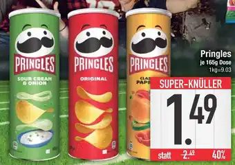 Edeka Pringles sour cream & onion oder original oder classic paprika Angebot