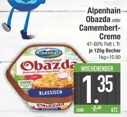 Edeka Alpenhain obazda oder camembert-creme Angebot