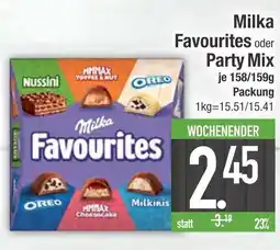 Edeka Milka favourites oder party mix Angebot