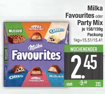 Edeka Milka favourites oder party mix Angebot