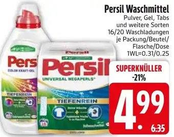 Edeka Persil color kraft-gel oder universal megaperls Angebot